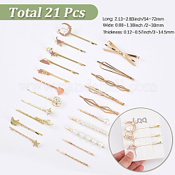 6 упаковка 6 вида шпилек для волос из цинкового сплава PHAR-SP0001-01A