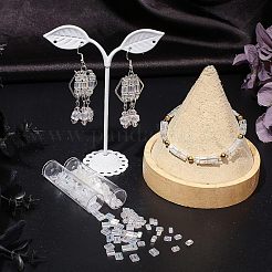 528 pièce de perles de rocaille en verre transparent à 2 trous&nbsp;SEED-NB0001-52