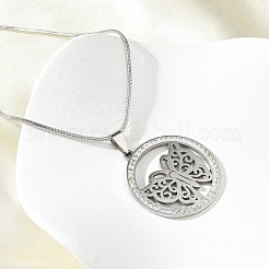 Кольцо из нержавеющей стали 201 с кристаллами и стразами&nbsp;NJEW-P327-01P