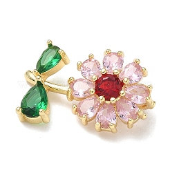Pendentifs en laiton avec zircone cubique&nbsp;KK-L253-29G-02