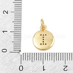 Messing micro pave klar zirkonia charme&nbsp;CU-CBA56CE-12G-I