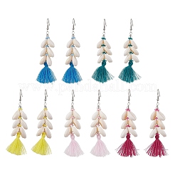 Серьги-подвески в форме ракушки&nbsp;EJEW-JE06418