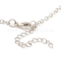 Ensembles de colliers pendentif coeur en alliage de placage de crémaillère&nbsp;NJEW-B081-08A