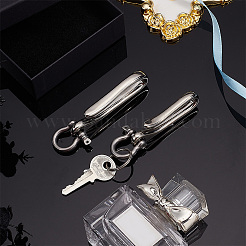 1 шт. U-образные латунные застежки-крючки для ключей KK-PH0009-54A