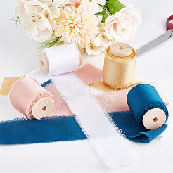 3 рулон полиэстеровой атласной ленты с потертостями OCOR-DR0001-03A