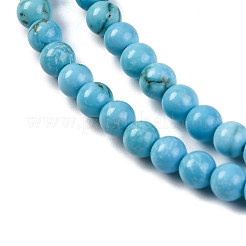 Бусины из натурального магнезита G-E384-01-4mm