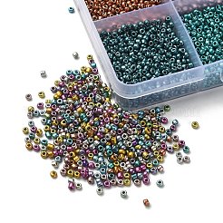 312 г 24 цвета 12/0 стеклянных бисера с краской для выпечки&nbsp;SEED-YW0002-24