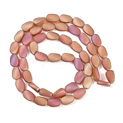 Стеклянные бусины с гальваническим покрытием &nbsp;EGLA-C009-01B-FR06