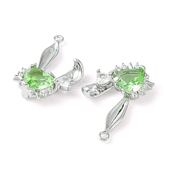 Латунные микро проложить кубического циркония подвески KK-L208-05P-07