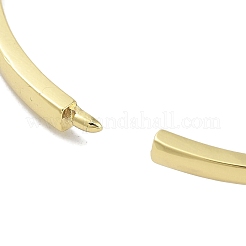 Женские браслеты из латуни с микро-паве и цирконием в форме сердца на петлях в виде стойки BJEW-R317-01A-G