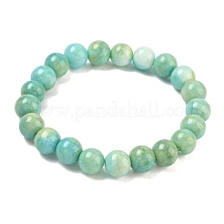 Braccialetti elasticizzati da donna con perline di vetro craquelé opaco da 10 mm&nbsp;BJEW-PH01823-20