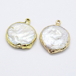 Подвески из натурального пресноводного жемчуга PEAR-F006-54G