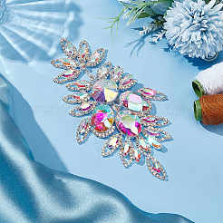 1шт аппликации из латуни со стразами DIY-FG0005-52A