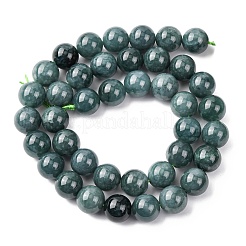 Нити бусин из натурального голубого нефрита&nbsp;G-H341-10mm-02