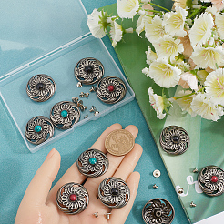 12 комплект декоративных заклепок из сплава 3 цветов&nbsp;FIND-GF0006-34