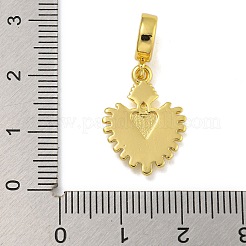 Gestellvergoldete europäische Anhänger aus Messing mit Emaille&nbsp;LS-KK-I718-25G-02