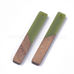 Большие подвески из смолы и ореха RESI-S358-39D