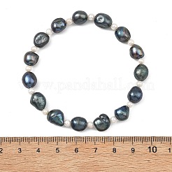 Stretch-Armbänder aus Kartoffel- und Süßwasserzuchtperlen für Damen&nbsp;BJEW-JB13777