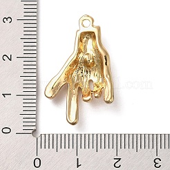 Сплав с подвесками из горного хрусталя&nbsp;PALLOY-K021-02A-G