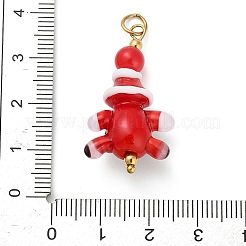 Рождество ручной работы Lampwork подвески&nbsp;LS-STAS-C147-03A