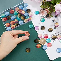 50шт 5-х цветные кабошоны лэмпворк&nbsp;FIND-FH0011-43