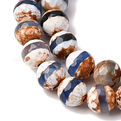 Тибетский стиль бусины дзи нити G-I386-A01-8mm-02-A