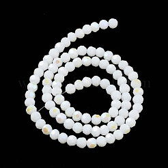 Chapelets de perles en verre opaques&nbsp;LS-EGLA-A035-P4mm-L01