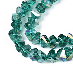 Гальванизируйте прозрачное стекло бисер нитей&nbsp;X-GLAA-N021-4mm-05