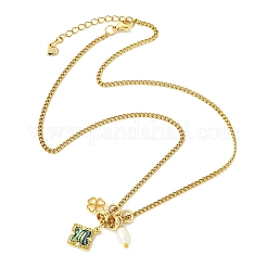 Colliers pour femmes avec pendentif en laiton&nbsp;NJEW-JN06258-03