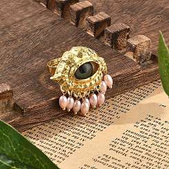 Регулируемые кольца из сплава от сглаза RJEW-A057-02G