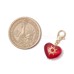 6шт сердце со звездой HJEW-JM03166