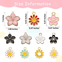 Подвески из сплава эмали 55шт 11 стиля&nbsp;ENAM-SZ0002-35