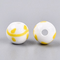 Perles en porcelaine manuelles&nbsp;PORC-N012-12A