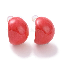 Aretes con dije de frijol esmaltado&nbsp;EJEW-F307-01G