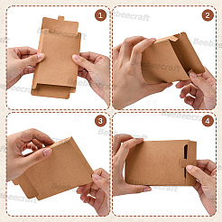 20 шт. складная креативная коробка из крафт-бумаги&nbsp;CON-BBC0001-07