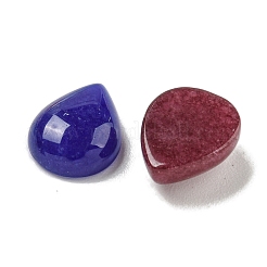 Окрашенные натуральные белые нефритовые кабошоны&nbsp;G-Q173-02C-11