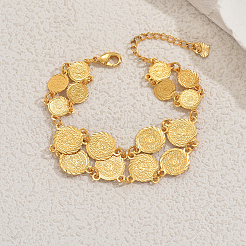 Браслеты из латунных монет для женщин&nbsp;EH1347