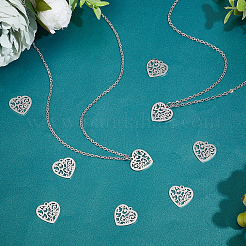 40 шт. подвески из нержавеющей стали 201 STAS-UN0035-22