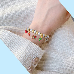 600 шт. двухцветные пластиковые бусины KY-SC0002-35