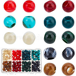 200 stücke 8 farben nachahmung edelstein acryl perlen&nbsp;OACR-BC0001-12