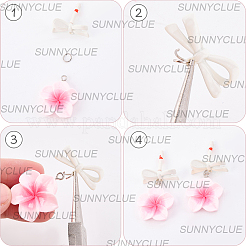 24 шт. 6-цветная фурнитура для сережек-гвоздиков из сплава&nbsp;FIND-SC0016-80