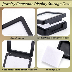 Quadratische Acryl-Displayboxen für lose Diamanten&nbsp;CON-WH0107-11A-01