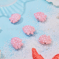 5 pièces de perles en porcelaine faites à la main&nbsp;PORC-TADJ0001-05I