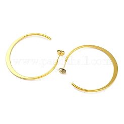 Ионное покрытие (ip) серьги-гвоздики из нержавеющей стали 304&nbsp;EJEW-K295-01B-G