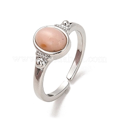 Набор открытых колец-манжет из смешанных натуральных и синтетических драгоценных камней RJEW-M166-02P