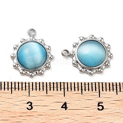 Нержавеющая сталь 304 с подвесками в виде кошачьего глаза STAS-L022-362P-01