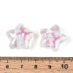 Прозрачные акриловые бусины с уф-покрытием PACR-N017-01A