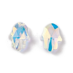 Galvanisieren transparente Glas-Anhänger&nbsp;LS-GLAA-A008-01B