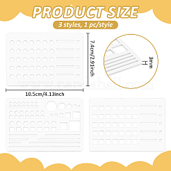 3 modèle de planification d'agenda en acrylique&nbsp;DIY-BC0017-17