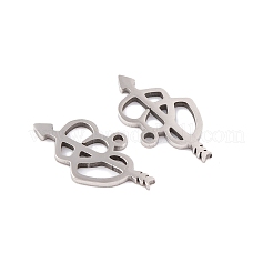 5 colgante de acero inoxidable 201 que no se deslustra&nbsp;STAS-M056-03P